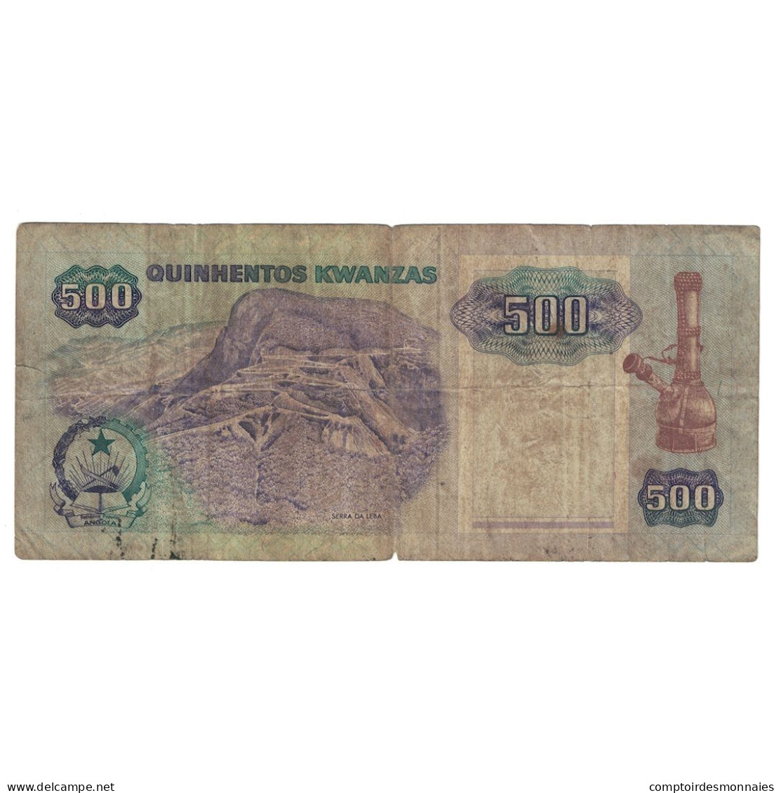 Billet, Angola, 500 Kwanzas, 1991, 1991-02-04, KM:128b, B - Angola