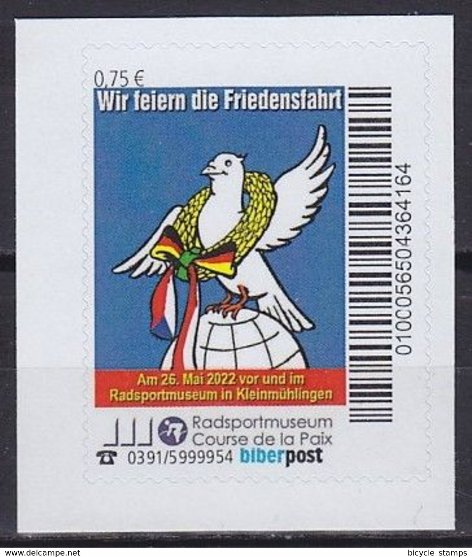 2022 ALLEMAGNE Germany Biber Post Biberpost Kleinmühlingen  ** MNH Vélo Cycliste Cyclisme Bicycle Cycling Fahrrad [ej64] - Radsport