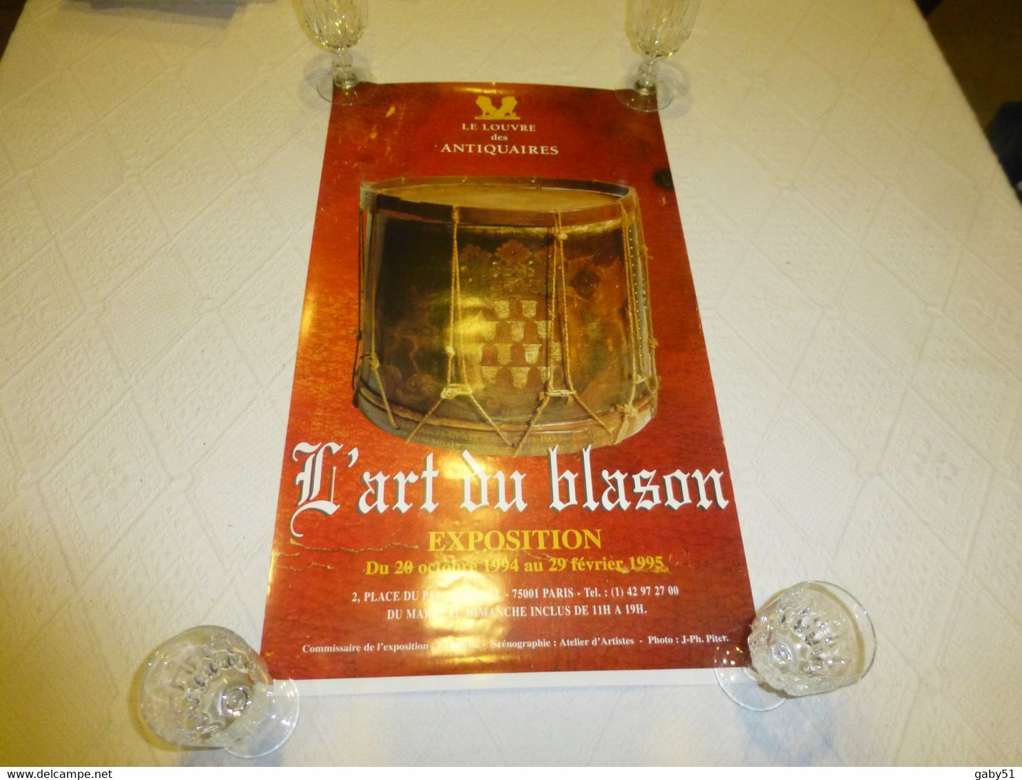 L'art Du BLASON, Louvre Des Antiquaires, Affiche 1995  ; R09 - Afiches