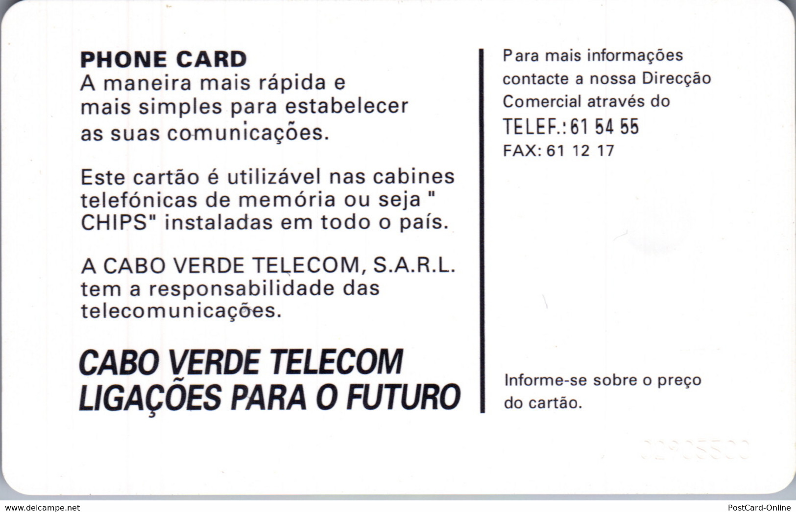 30431 - Kapverden - Tabanka , Cabo Verde Telecom , 1999 - Cape Verde