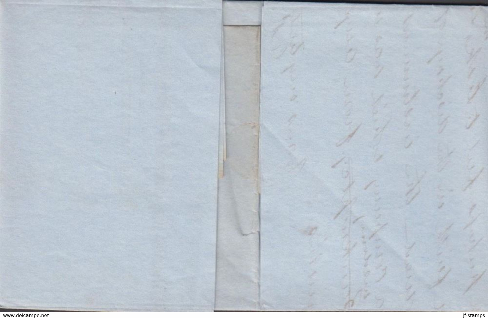 1847. USA. NEW YORK 16 NOV 10 Cts On Small Cover To Auburn N.J. Sender The Branch Office Of Te Camden Insu... - JF428319 - …-1845 Prephilately