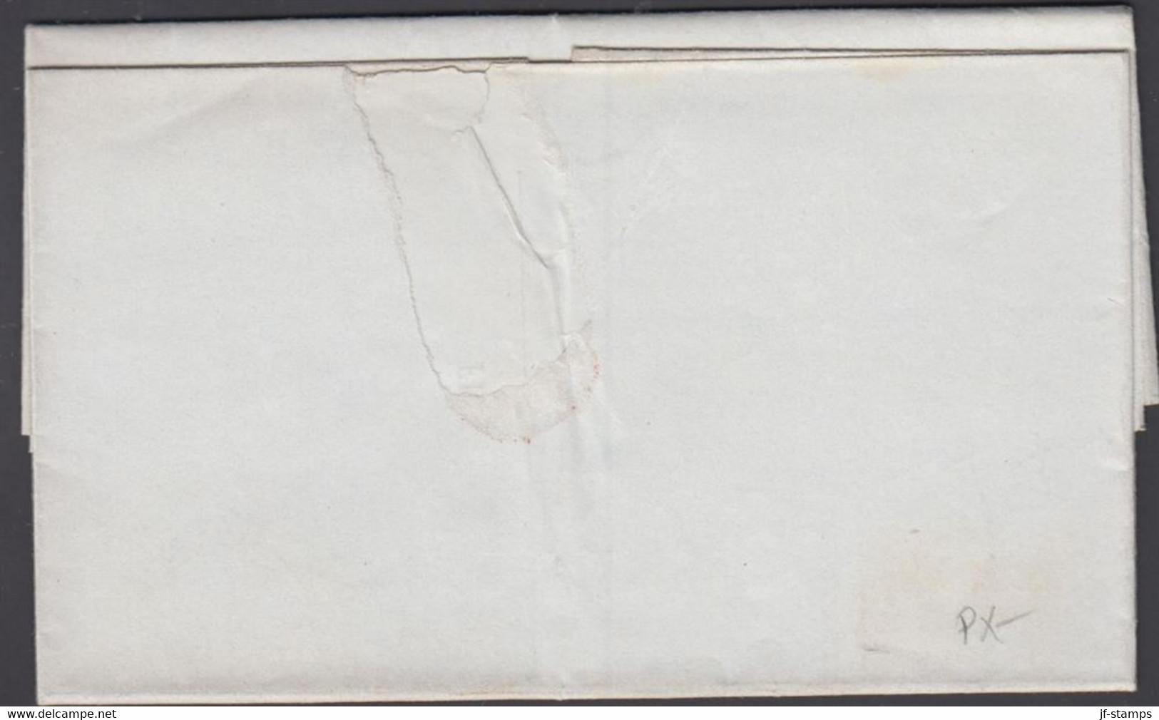 1845. USA. Small Cover To New York Forwarded By HALL & Co BOSTON Dated Haverhill June 13 1845. Redbrown Bo... - JF428365 - …-1845 Préphilatélie