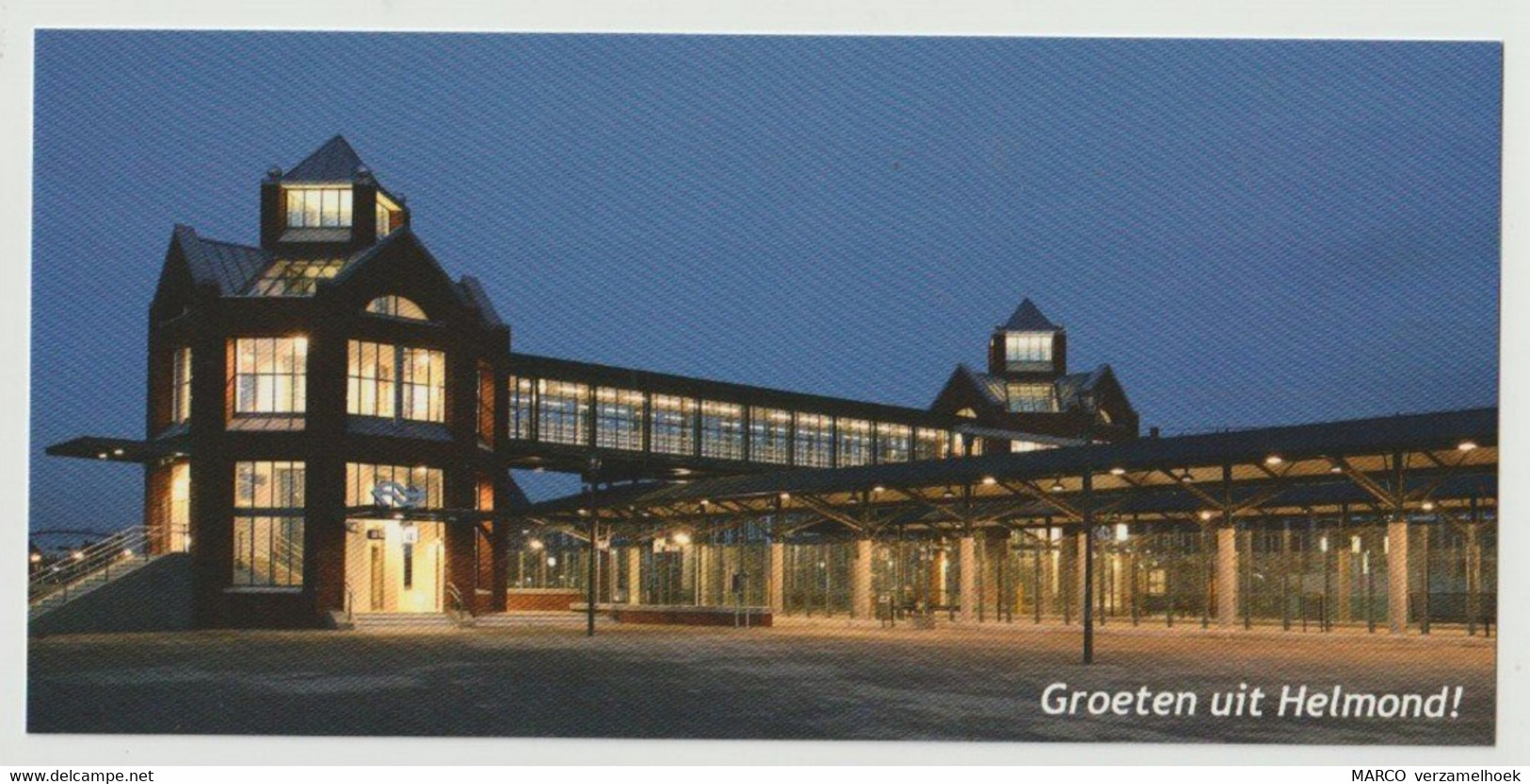 Postcard-ansichtkaart: Groeten Uit Helmond (NL) Station Brandevoort - Helmond