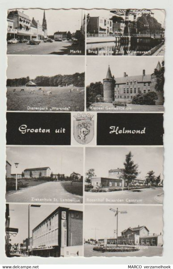 Postcard-ansichtkaart: Groeten Uit Helmond (NL) 1962 - Helmond