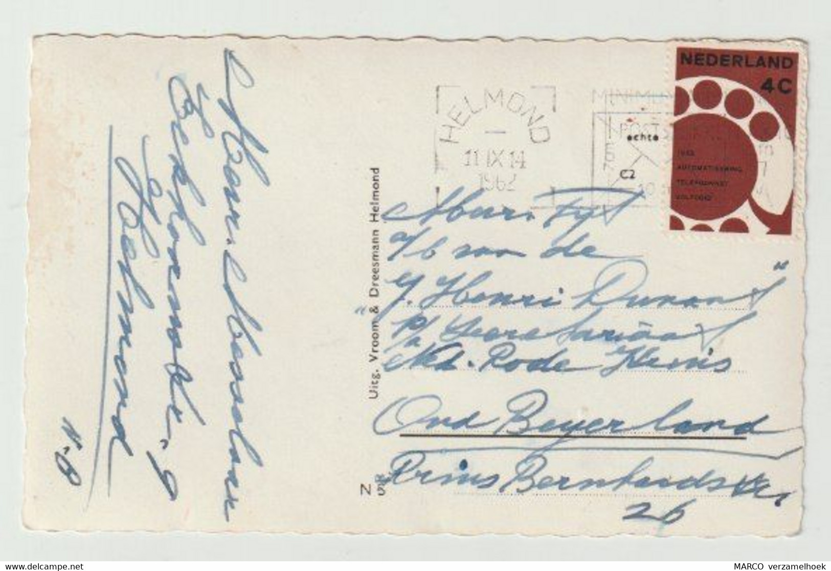 Postcard-ansichtkaart: Groeten Uit Helmond (NL) 1962 - Helmond