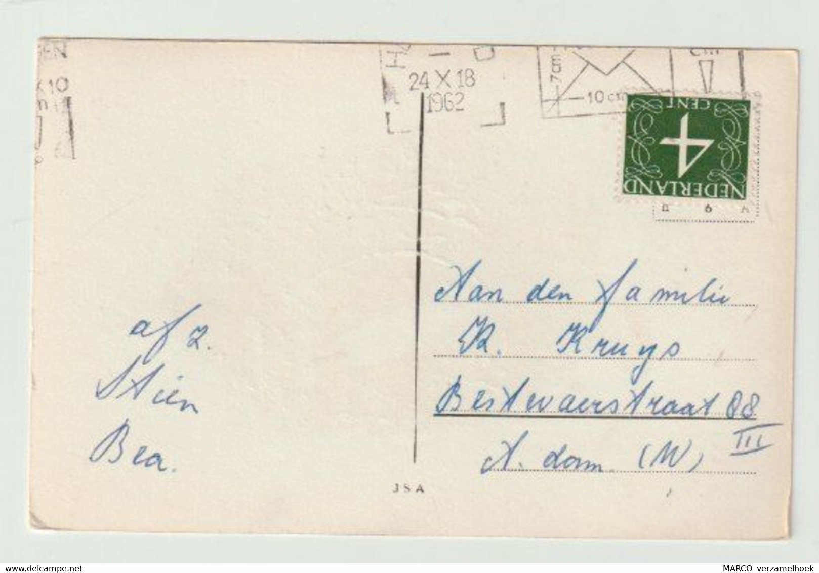 Postcard-ansichtkaart: Vijver In De Warande Helmond (NL) 1962 - Helmond