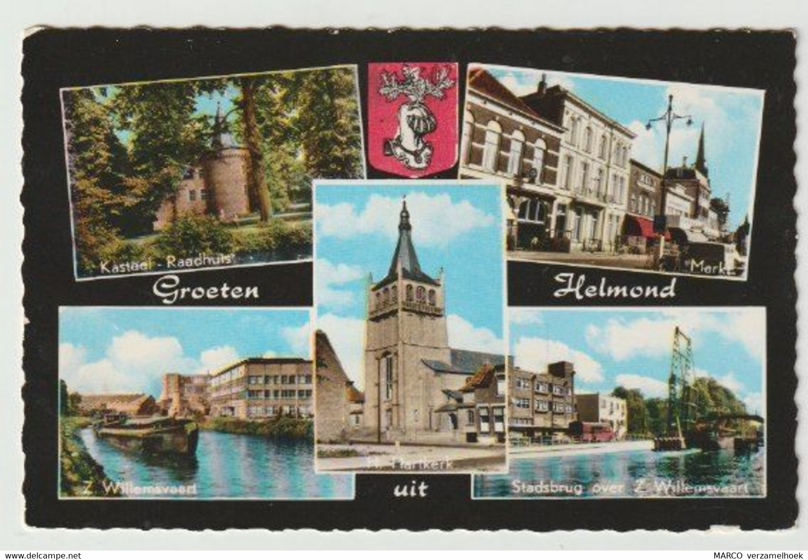 Postcard-ansichtkaart: Groeten Uit Helmond (NL) 1963 - Helmond