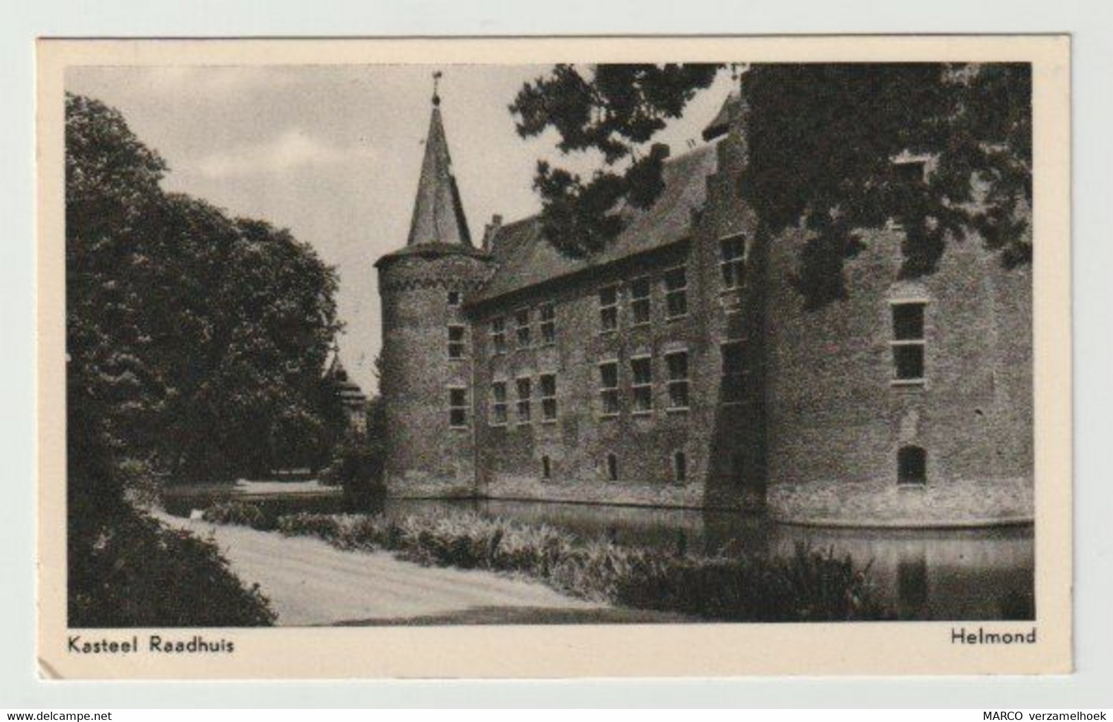 Postcard-ansichtkaart: Kasteel Raadhuis Stadhuis Helmond (NL) 1955 - Helmond