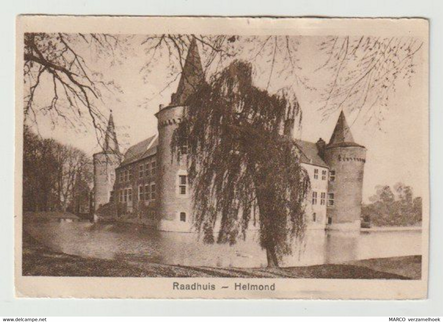 Postcard-ansichtkaart: Kasteel Raadhuis Stadhuis Helmond (NL) 1927 - Helmond