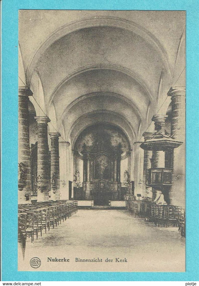 * Nukerke (Maarkedal - Ronse - Oost Vlaanderen) * (Albert - Uitg Hoffmann) Binnenzicht Der Kerk, Intérieur De L'église - Maarkedal