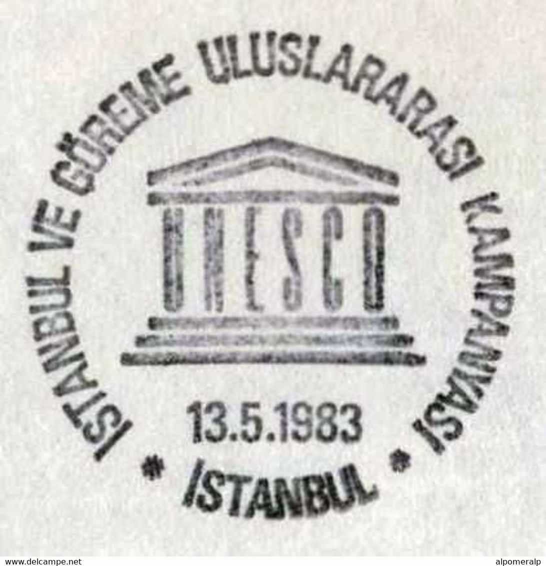 Türkiye 1983 UNESCO, Istanbul And Göreme International Campaign, Special Cover - Cartas & Documentos