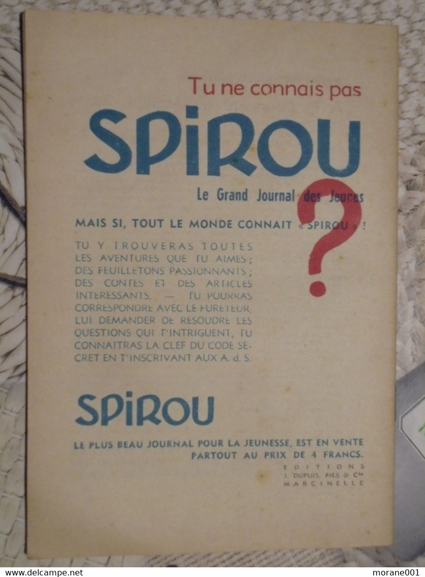 L'hebdomadaire Des Grands Récits Spirou N° 24 Ceux De La Tortue Sirius Bon Etat - Spirou Magazine