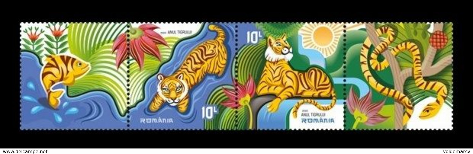 Romania 2022 Mih. 7975/76 Lunar New Year. Year Of The Tiger MNH ** - Nuevos