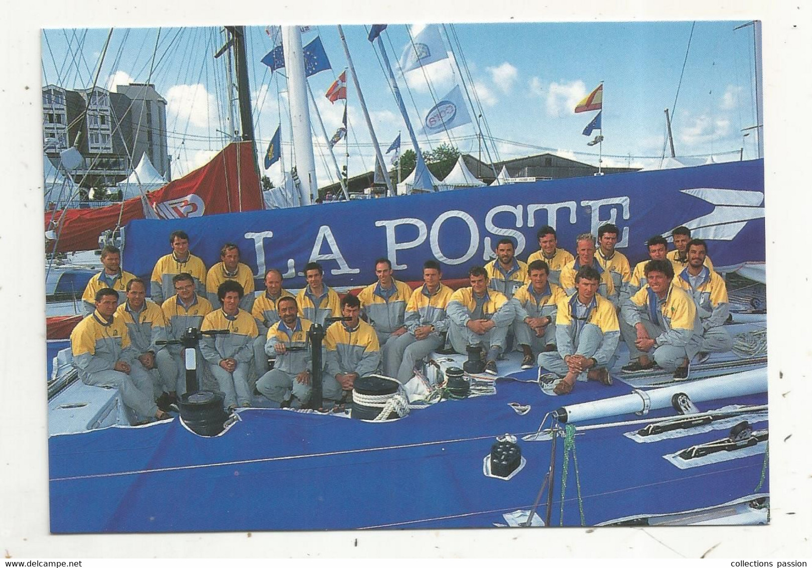 Philatélie ,POITIERS RECETTE PRINCIPALE, 26 X 1993 , Les Postiers Autour Du Monde,l'équipage Du Maxi-yacht LA POSTE - Sailing