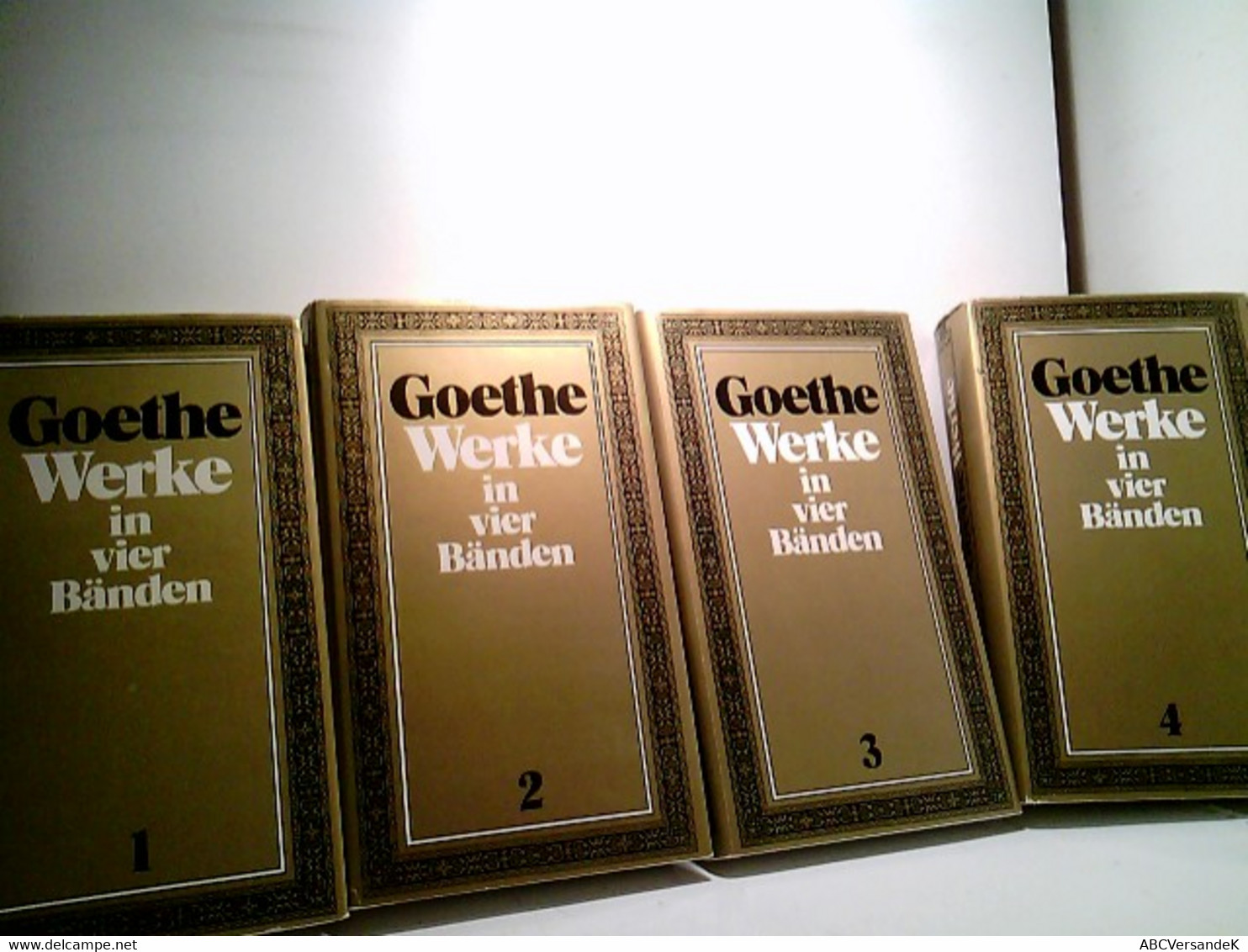 Konvolut Bestehend Aus 4 Bänden (von4), Zum Thema: Johann Wolfgang Von Goethe; Werke In Vier Bänden. - Deutschsprachige Autoren