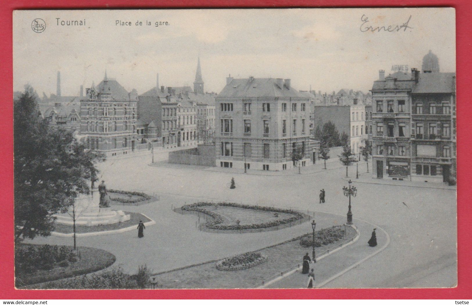 Tournai - Place De La Gare - 1906 ( Voir Verso ) - Tournai