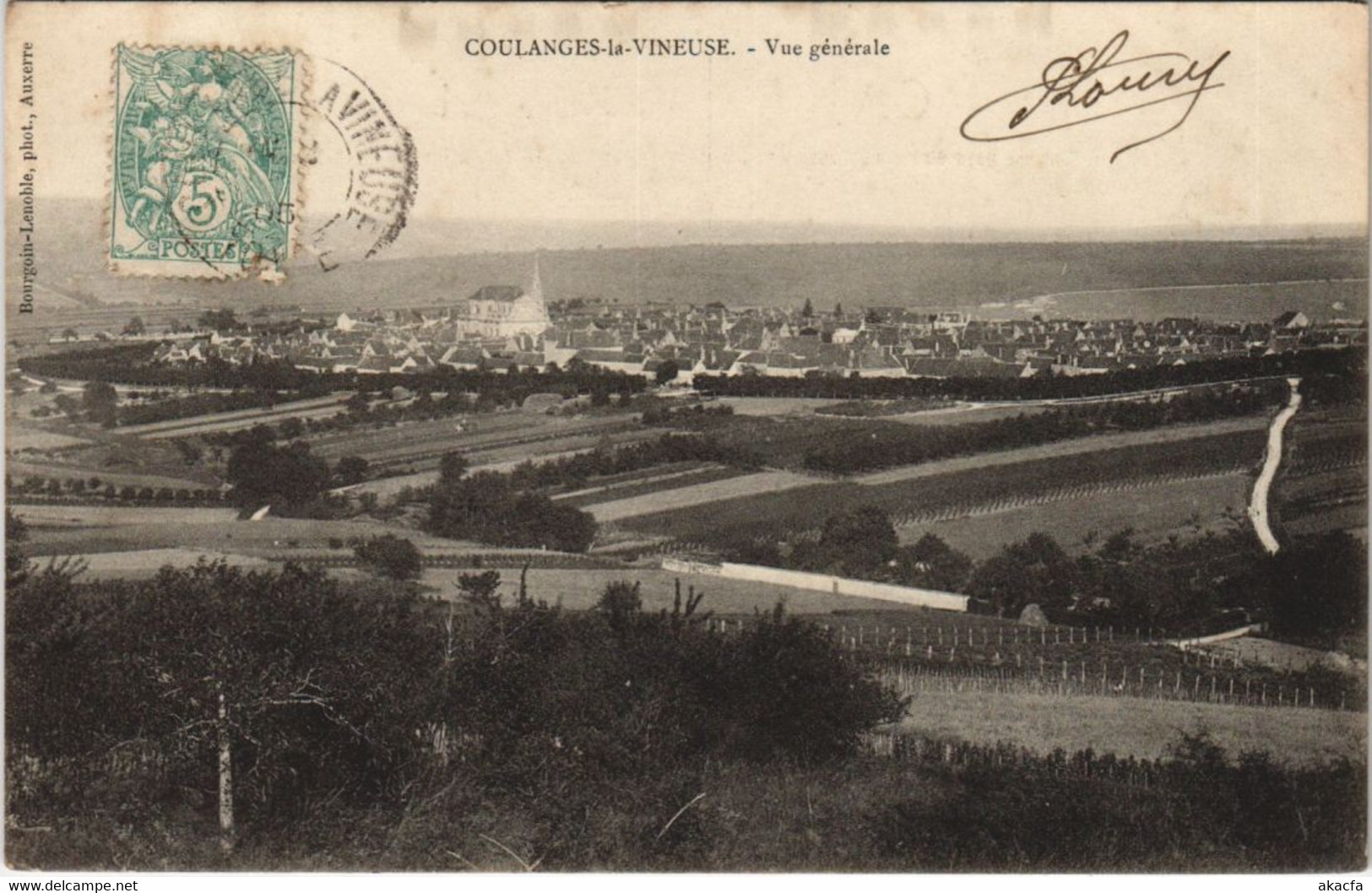 CPA COULANGES-la-VINEUSE Vue Generale (1197877) - Coulanges La Vineuse