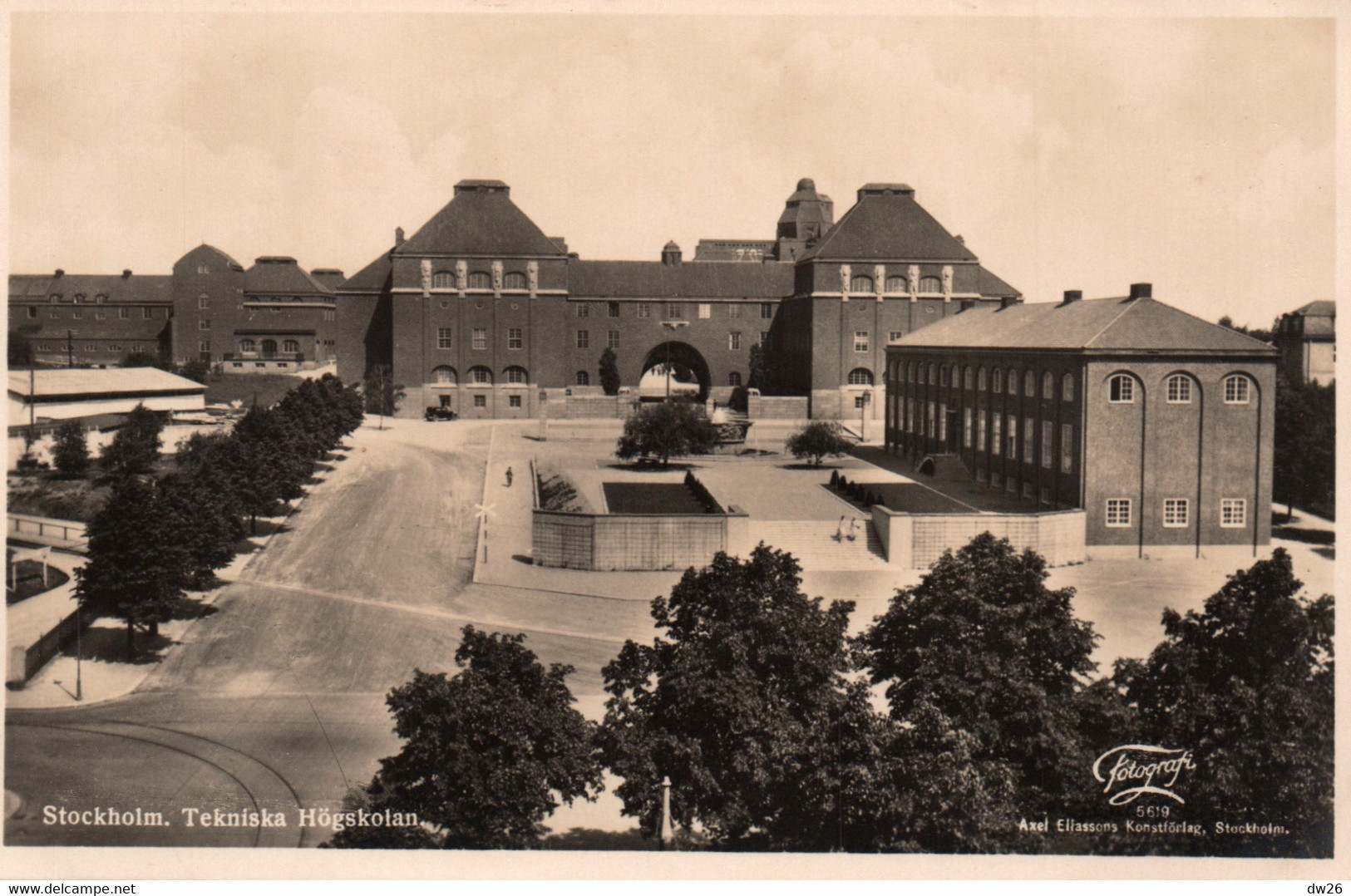 Stockholm (Suède) Tekniska Högskolan - Carte Axel Eliassons Non Circulée - Zweden