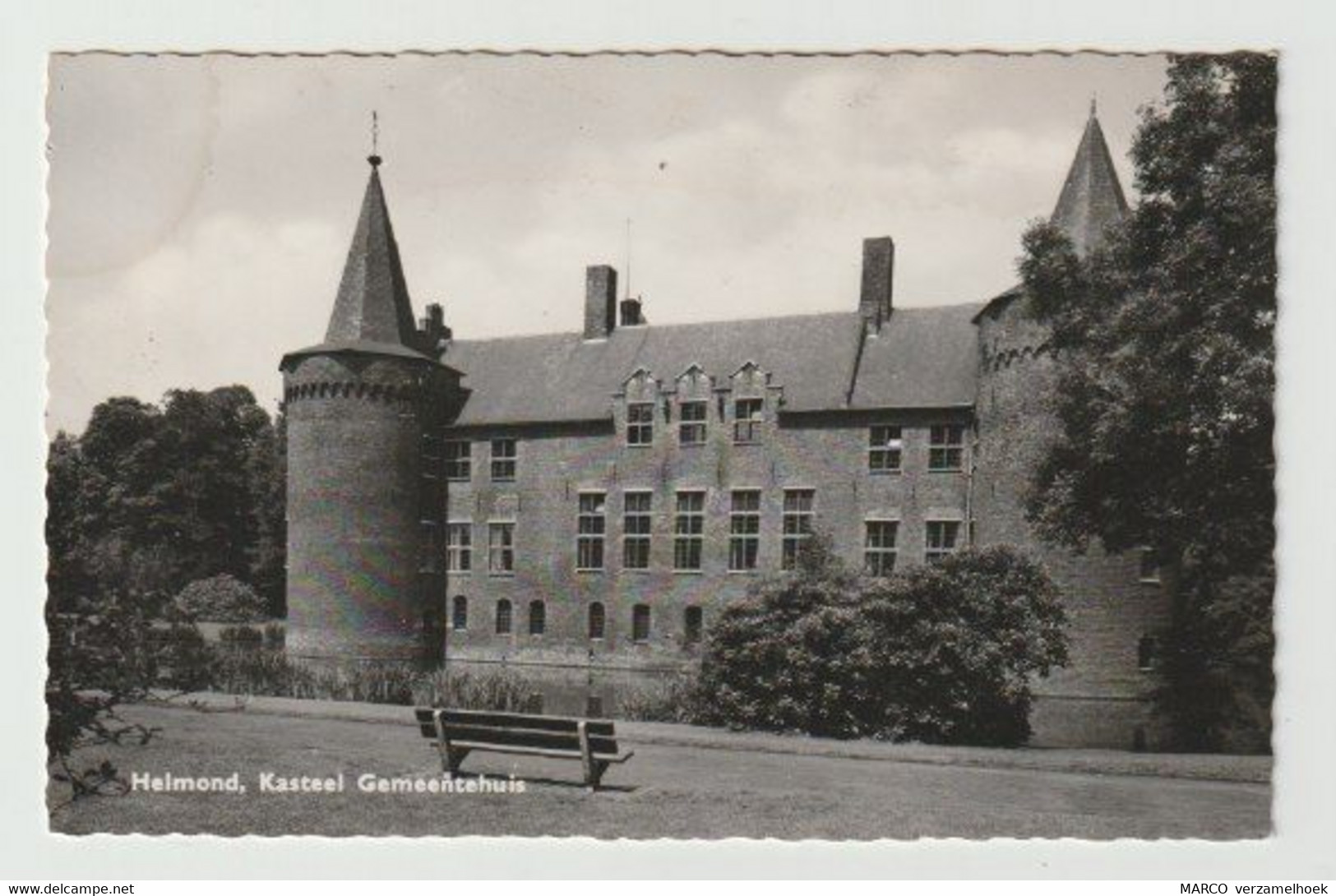 Postcard-ansichtkaart: Kasteel Raadhuis Stadhuis Helmond (NL) 1963 - Helmond