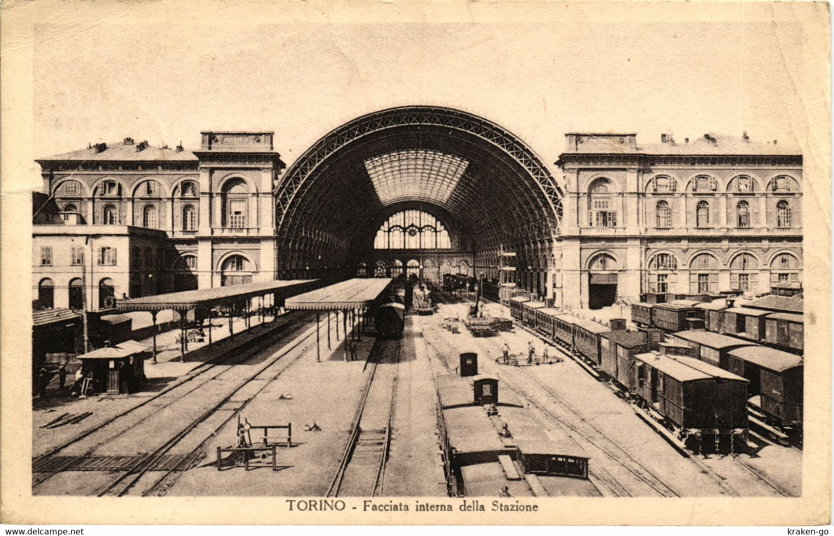 CPA - TORINO CITTÀ - Interno Stazione Ferroviaria Di Porta Nuova - Treno - VG - DT001 - Stazione Porta Nuova