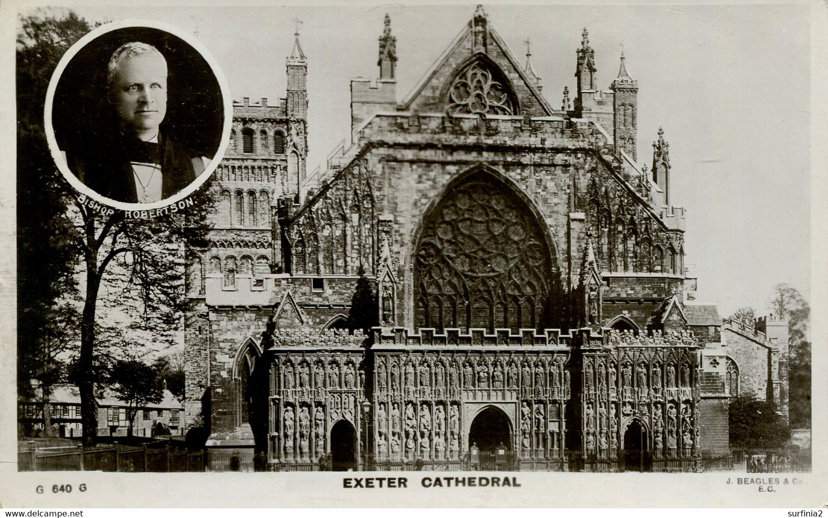 DEVON D-M - EXETER - CATHEDRAL - WEST FRONT RP 1906 Dv1457 - Exeter