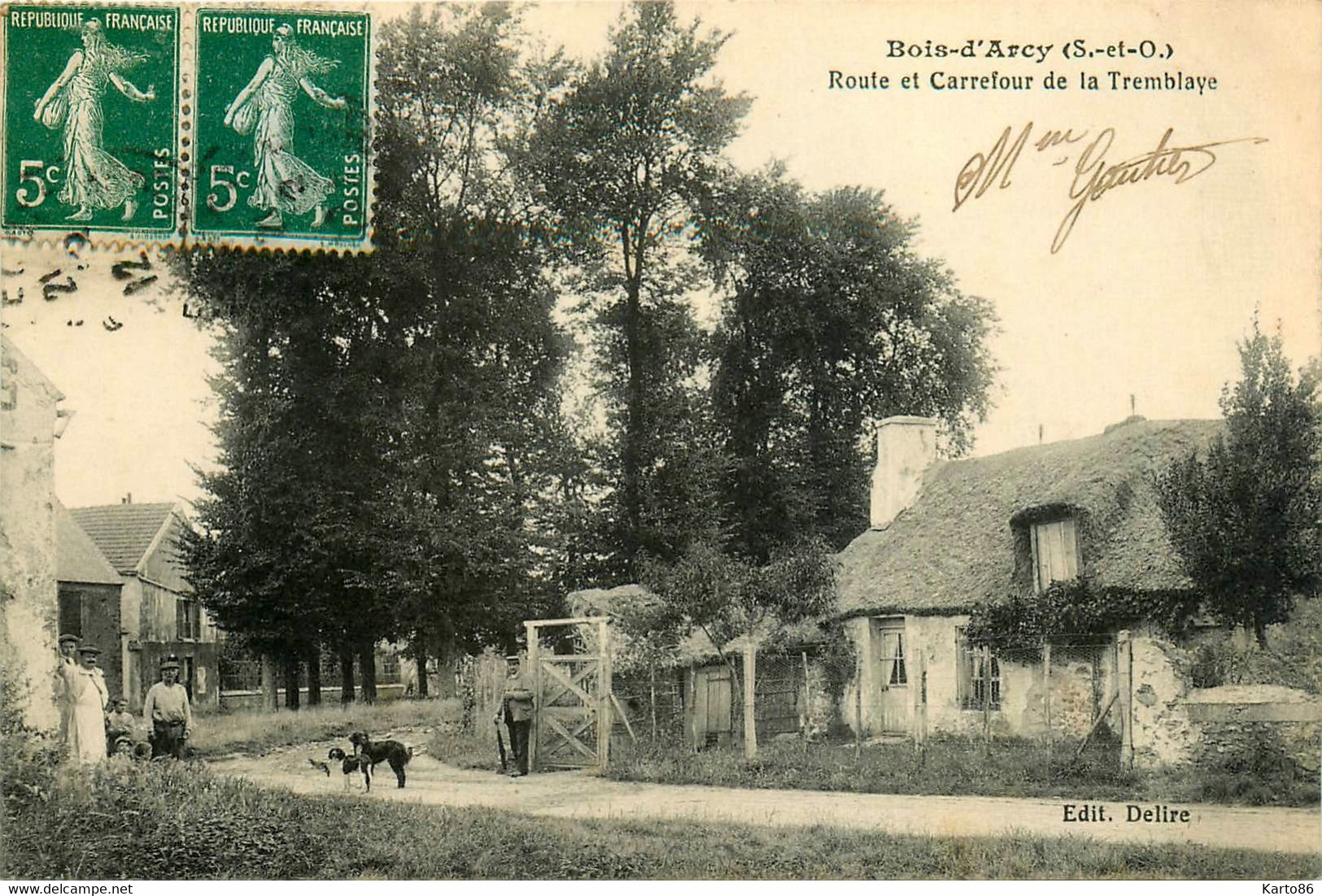 Bois D'arcy * La Route Et Le Carrefour De La Tremblaye * Villageois - Bois D'Arcy