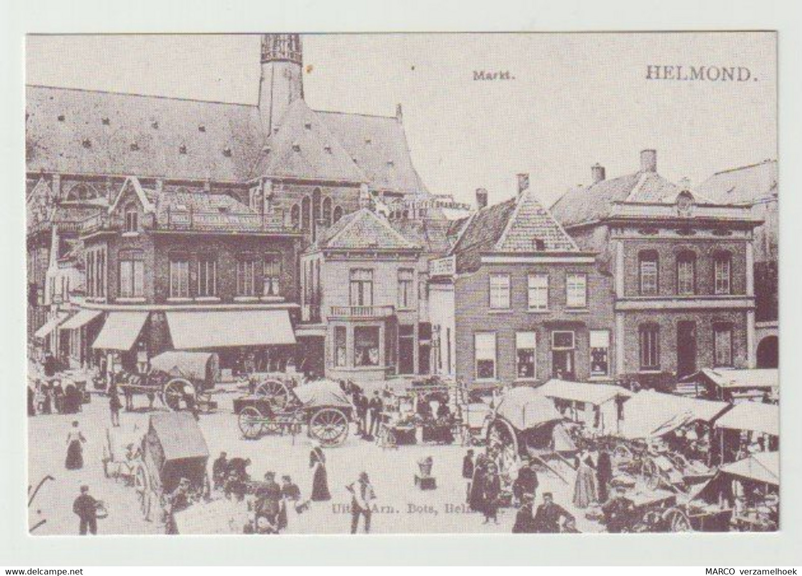 Postcard-ansichtkaart: Heruitgifte VVV Helmond (NL) Markt - Helmond