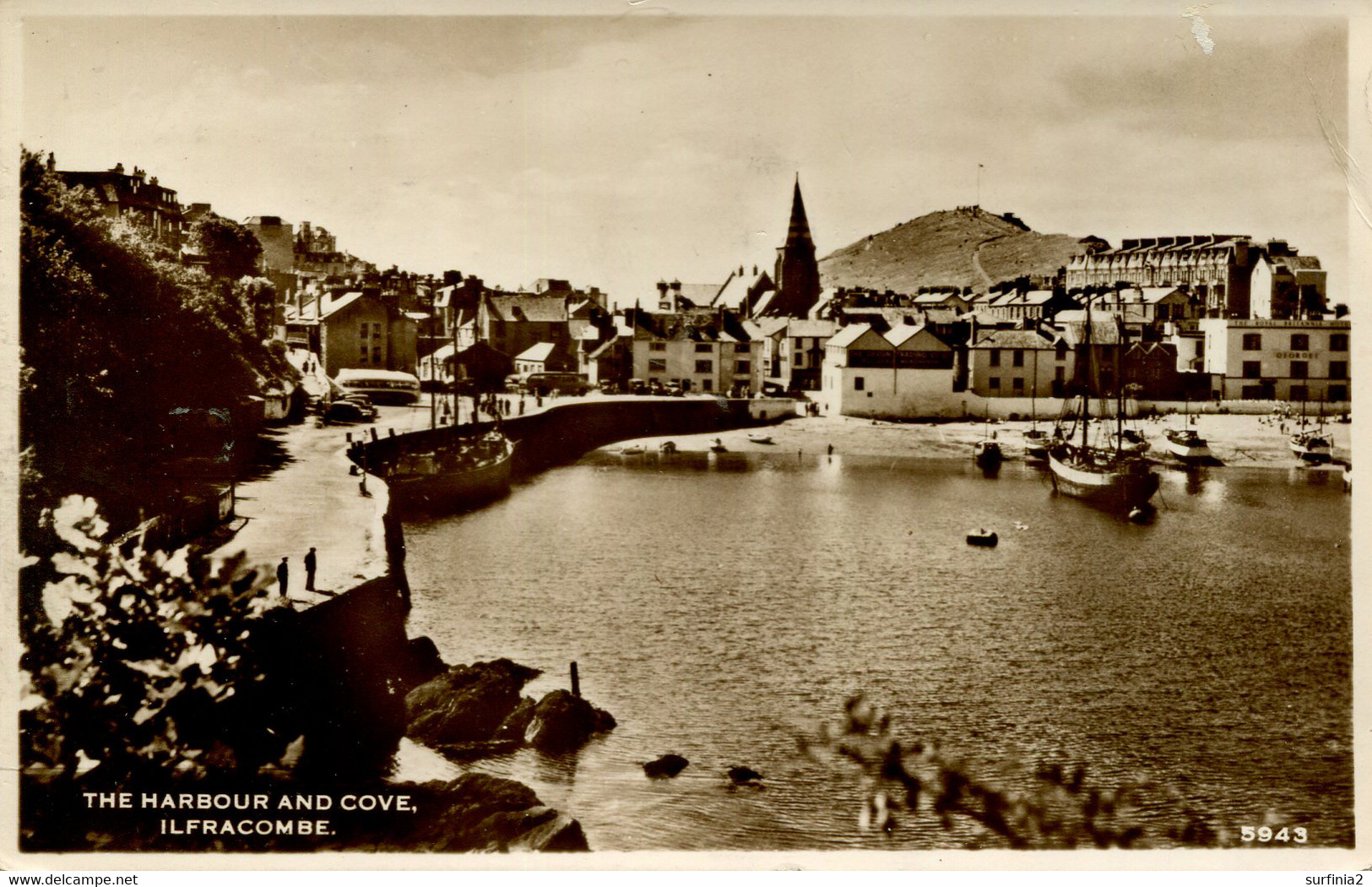 DEVON D-P - ILFRACOMBE - THE HARBOUR AND COVE RP Dv1556 - Ilfracombe