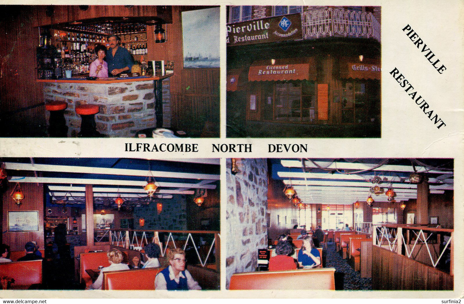 DEVON D-P - ILFRACOMBE - THE PIERVILLE RESTAURANT Dv1570 - Ilfracombe