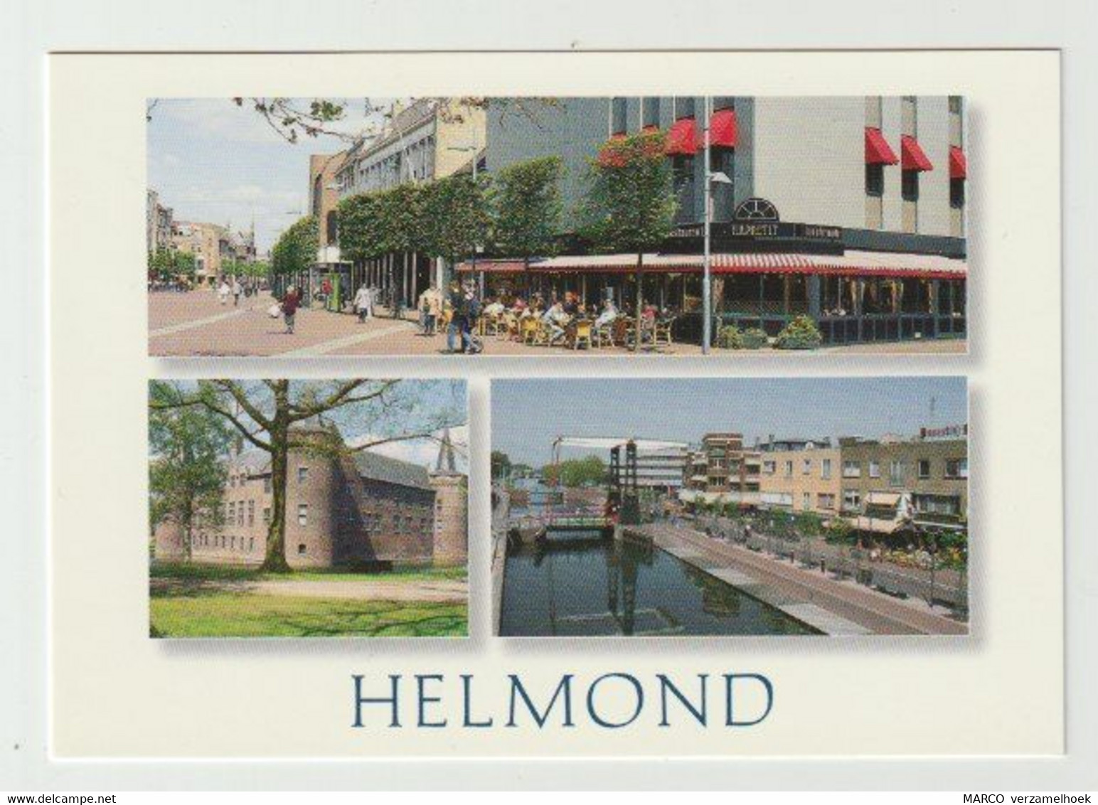 Postcard-ansichtkaart: Markt-kasteel-zuid Willemsvaart Helmond (NL) - Helmond