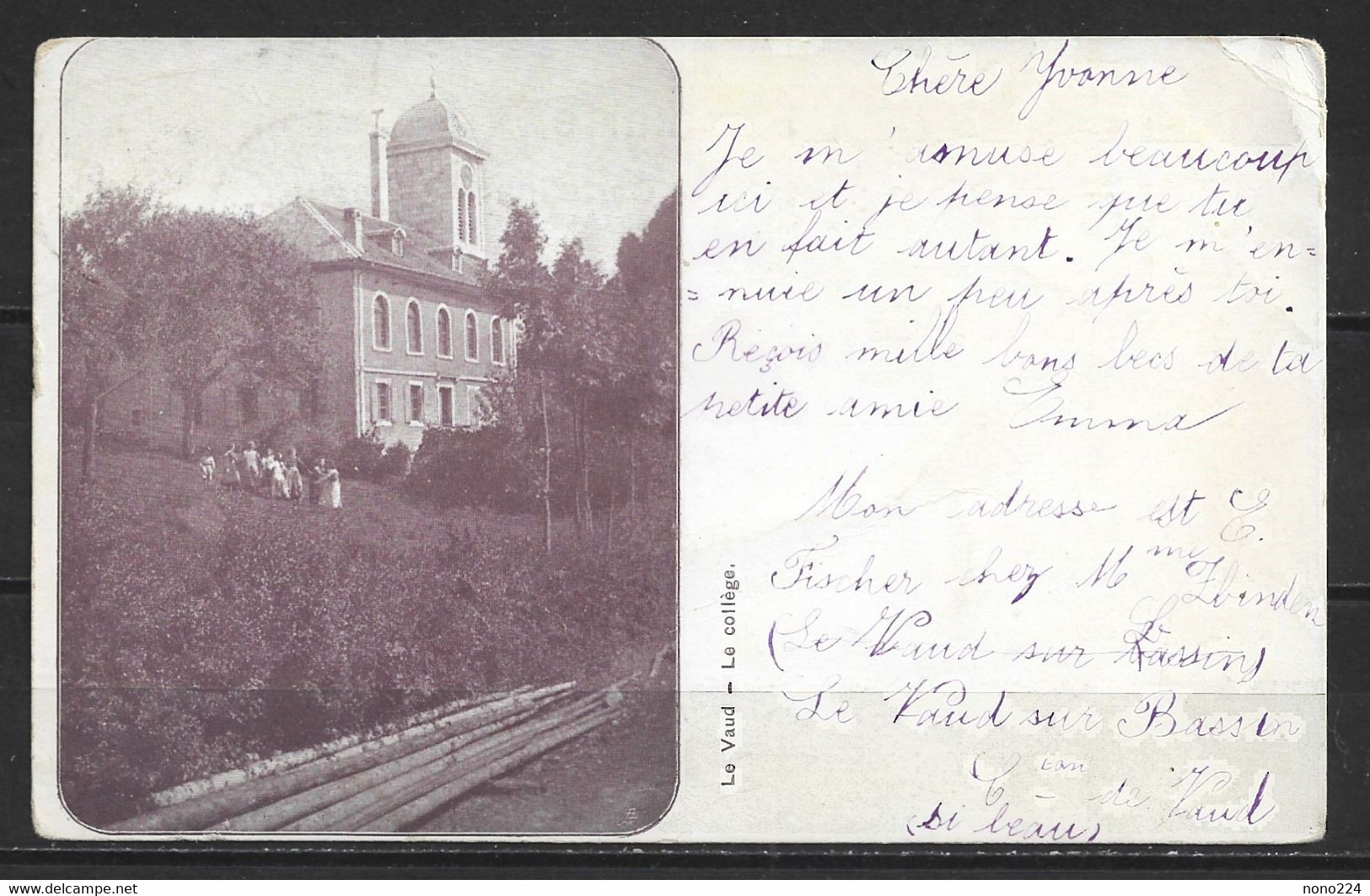 Carte P De 1906 ( Le Vaud / Le Collège ) - Le Vaud