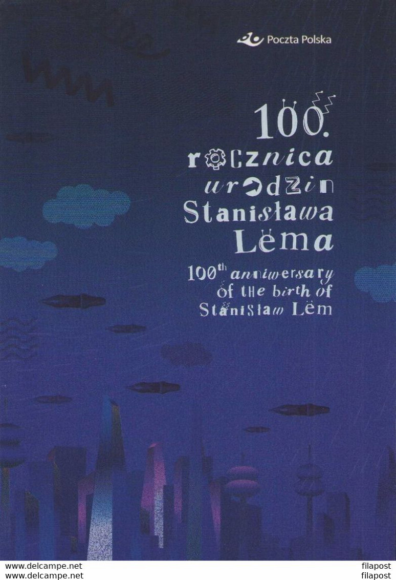 Poland 2021 Booklet / Stanisław Lem -Polish Writer, Satire, Science Fiction, Futurologist, Literature / + 2 Blocks MNH** - Postzegelboekjes