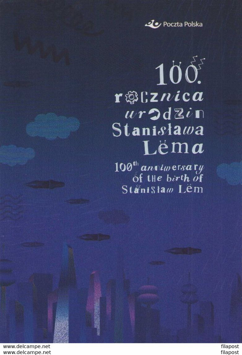 Poland 2021 Booklet / Stanisław Lem -Polish Writer, Satire, Science Fiction, Futurologist, Literature / + 2 Blocks MNH** - Booklets