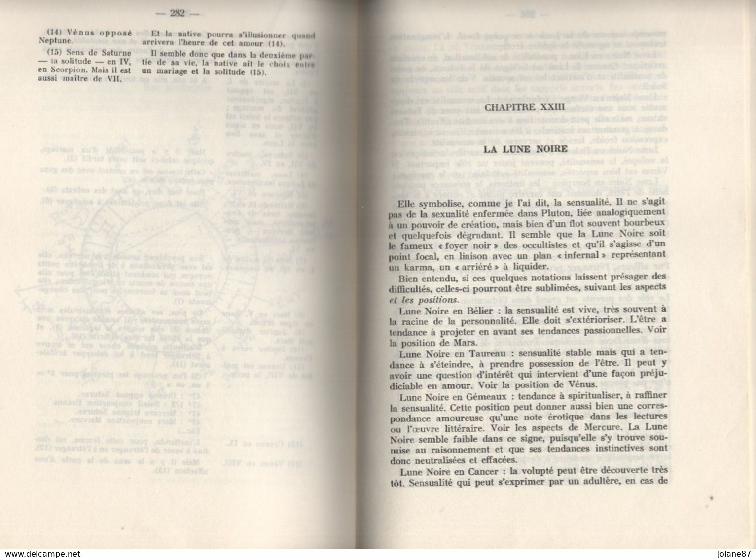 LIVRE  MANUEL COMPLET D ASTROLOGIE SCIENTIFIQUE & TRADITIONNELLE  AVEC 25 CARTES DU CIEL   HADES 1967