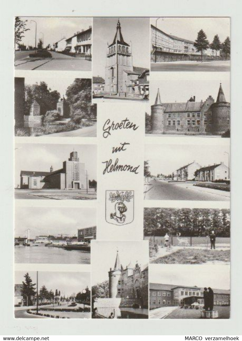 Postcard-ansichtkaart: Groeten Uit Helmond (NL) 1973 - Helmond