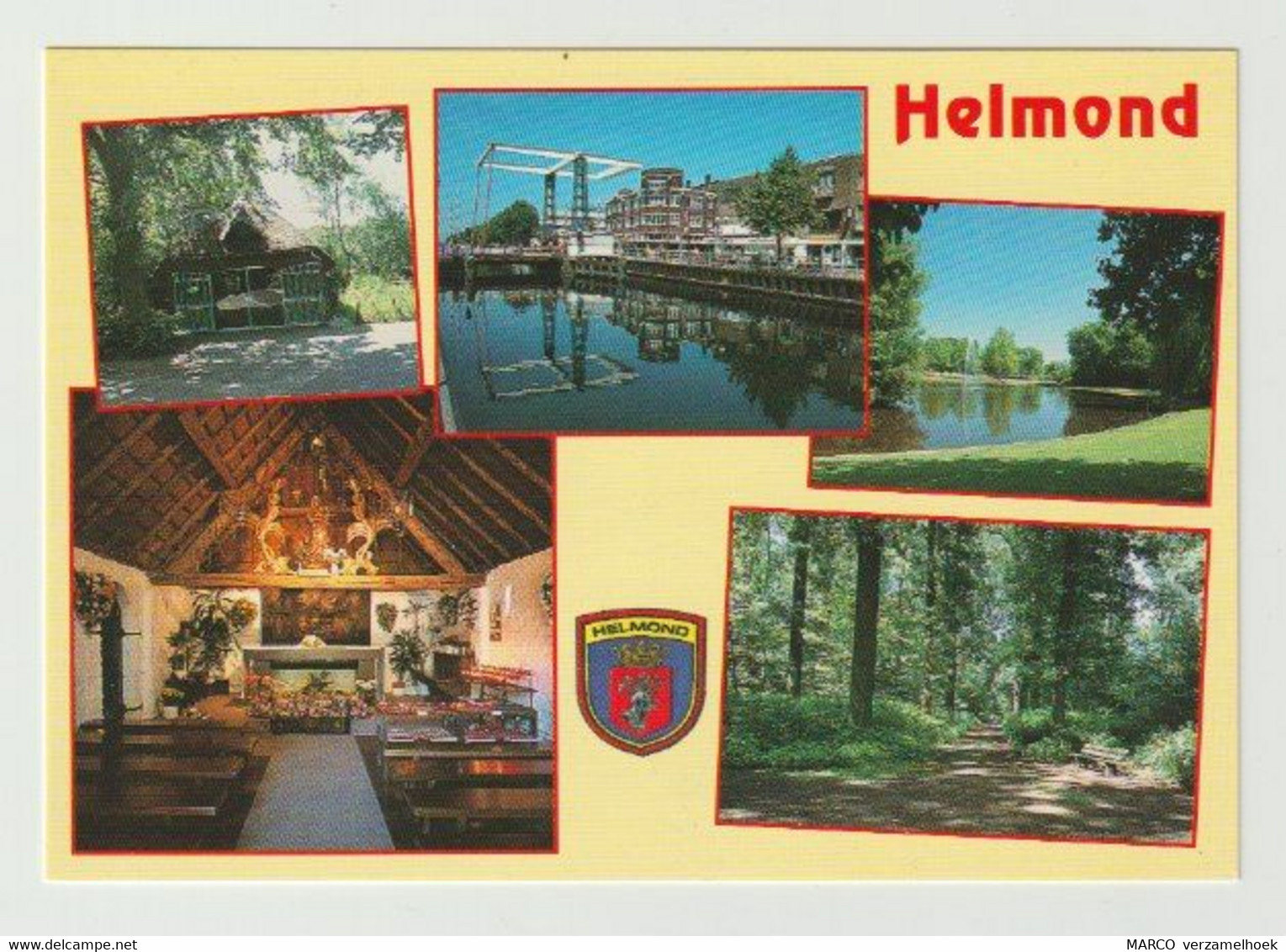 Postcard-ansichtkaart: Kapel-zuid Willemsvaart-warande Helmond (NL) 1995 - Helmond