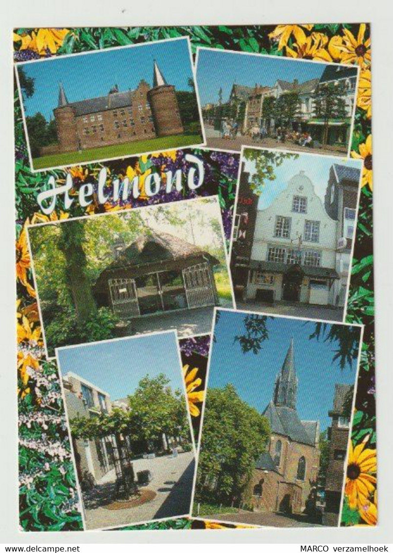 Postcard-ansichtkaart: Kapel-markt-kasteel-luts Helmond (NL) - Helmond