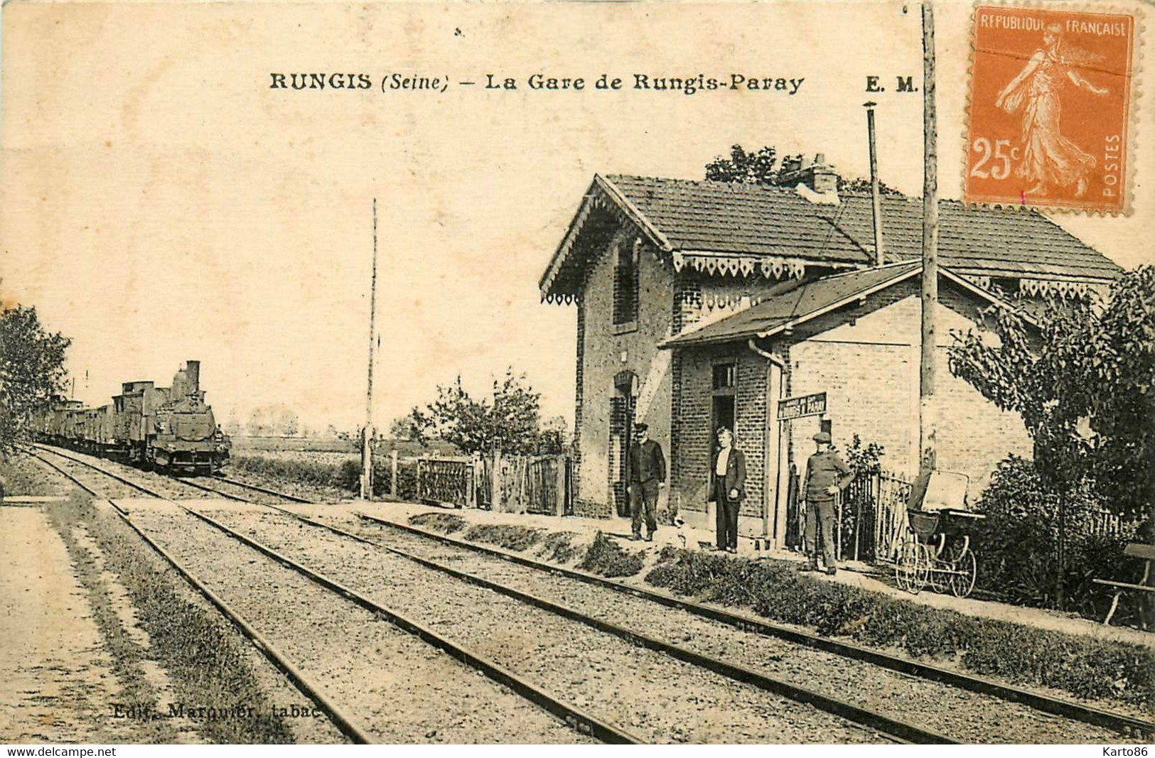 Rungis * La Gare De Rungis Paray * Arrivée Du Train * Ligne Chemin De Fer - Rungis