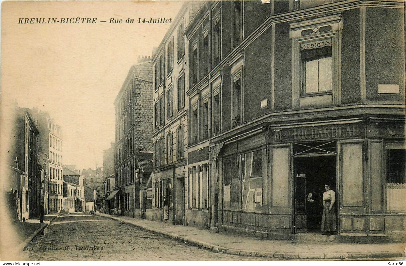 Kremlin Bicêtre * La Rue Du 14 Juillet * Façade Maison RICHARDEAU - Kremlin Bicetre