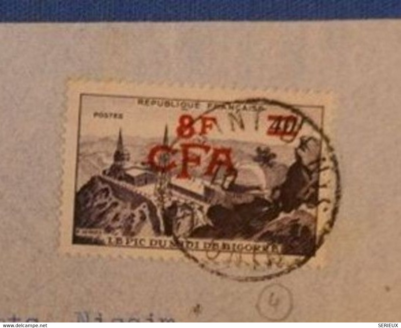 E11 FRANCE CFA REUNION BELLE LETTRE 1952 SAINT DENIS POUR NICE PAR AVION - Storia Postale