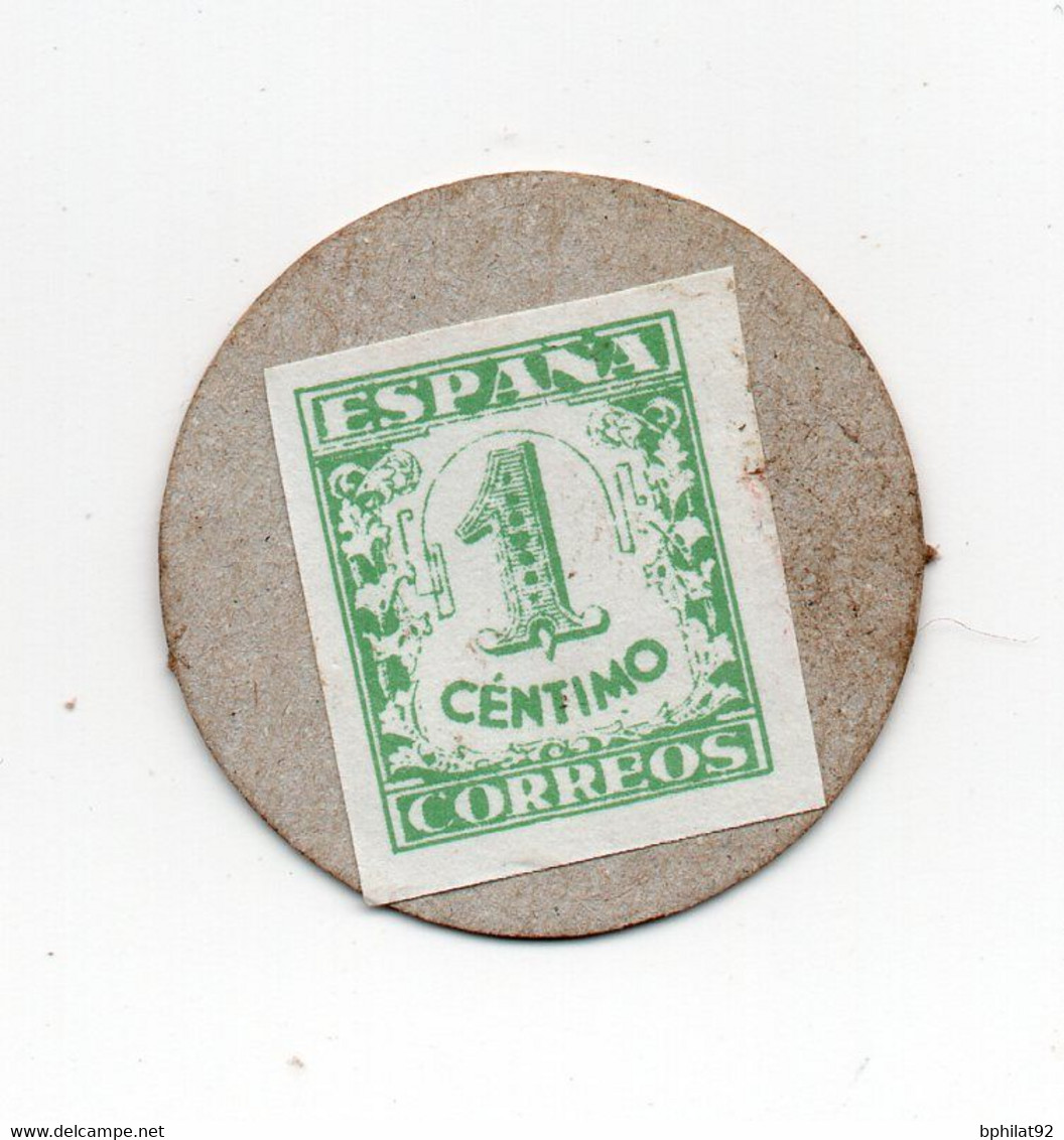 !!! TIMBRE MONNAIE DE LA GUERRE D'ESPAGNE - RARE - Errors & Oddities