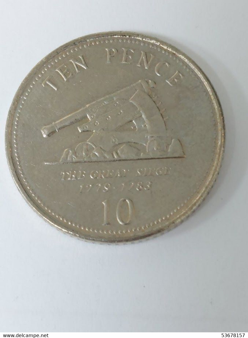 Gibraltar - 10 Pence, 2012, Unc, KM# 1102 - Gibraltar