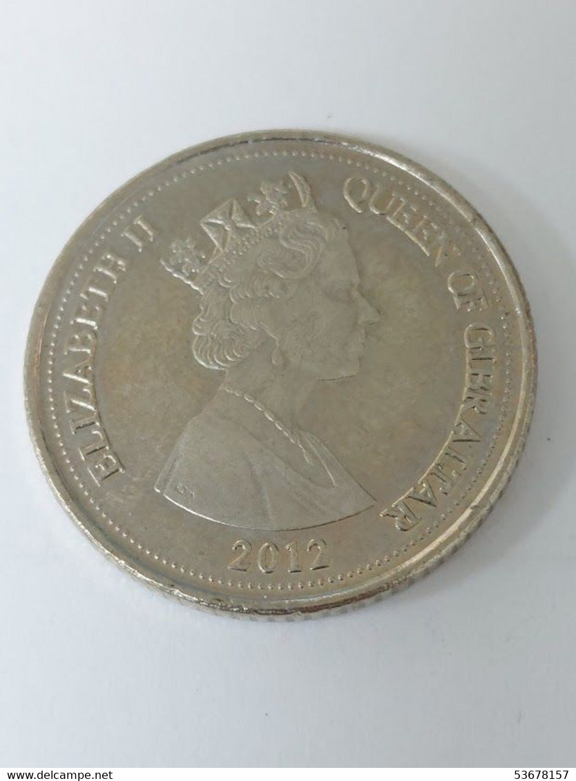 Gibraltar - 10 Pence, 2012, Unc, KM# 1102 - Gibraltar
