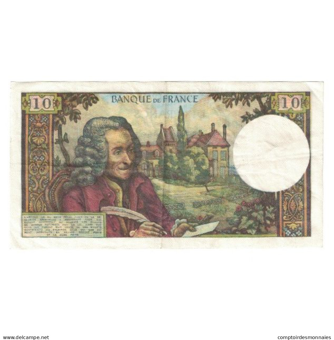 France, 10 Francs, Voltaire, 1972, L.796, TTB, Fayette:62.57, KM:147d - 10 F 1963-1973 ''Voltaire''