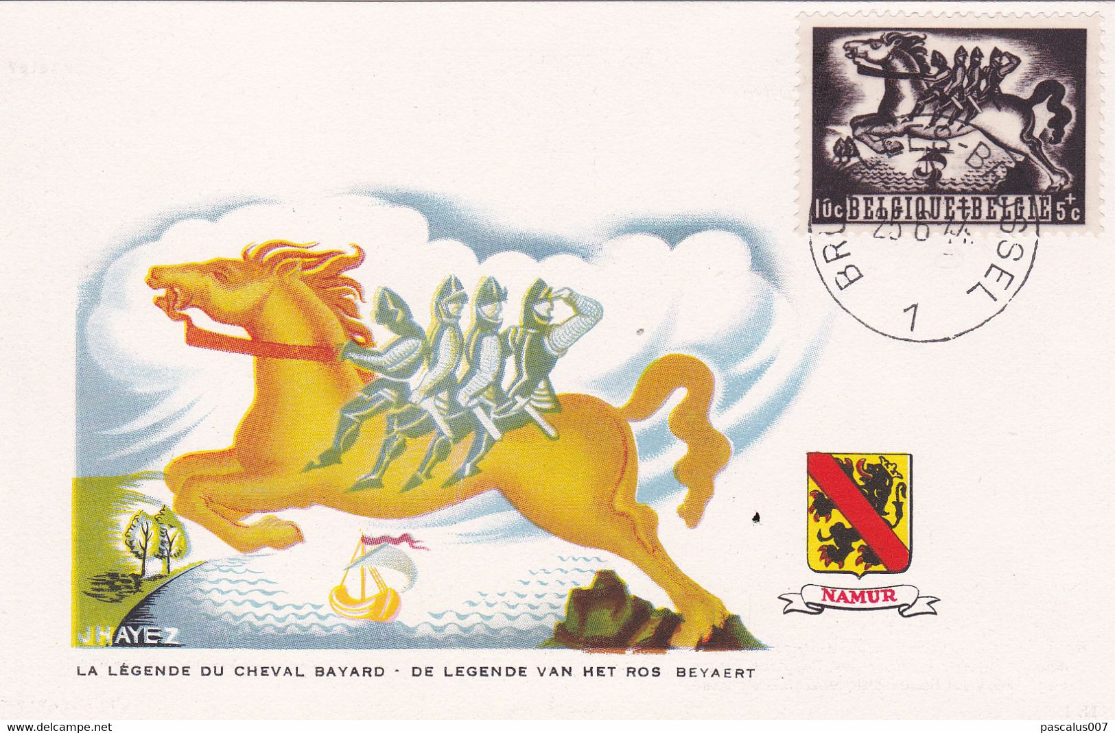 B01-385 Belgique 653 Carte Maximum FDC Antituberculeux Contre Tuberculose Légendes Belges 25-06-1944 Bruxelles 1 Brussel - 1934-1951