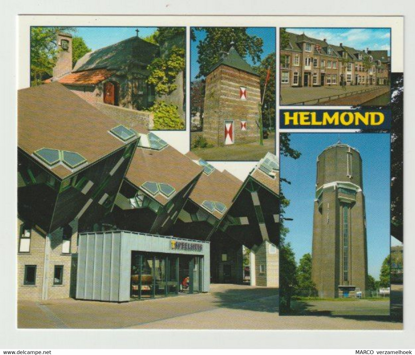 Postcard-ansichtkaart: Kasteel-speelhuis-watertoren Helmond (NL) - Helmond