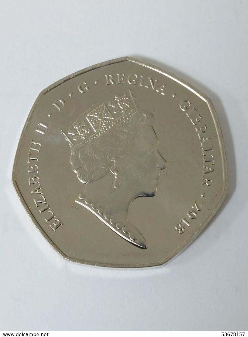 Gibraltar - 50 Pence, 2018, New Calpe House, Unc - Gibraltar