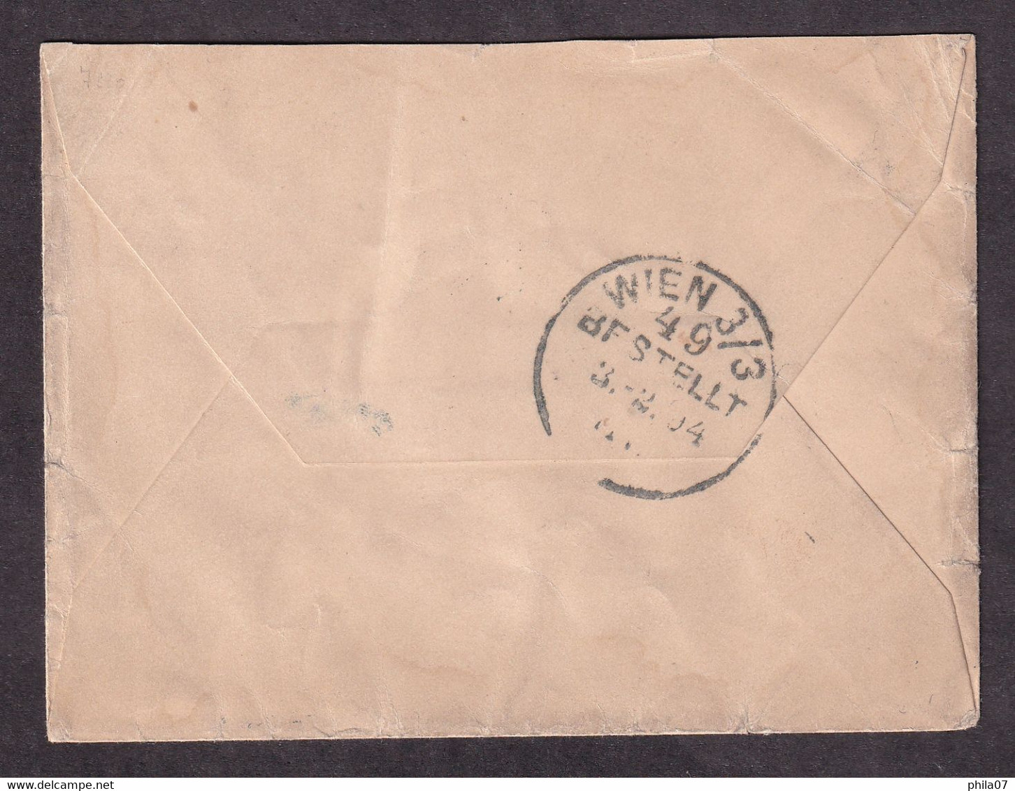 Austria/Croatia - Small Size Letter Sent To Wien Cancelled By M.T.P.O. LLOYD AUSTRIACO ??? Postmark 01.02.1894. - Briefe U. Dokumente