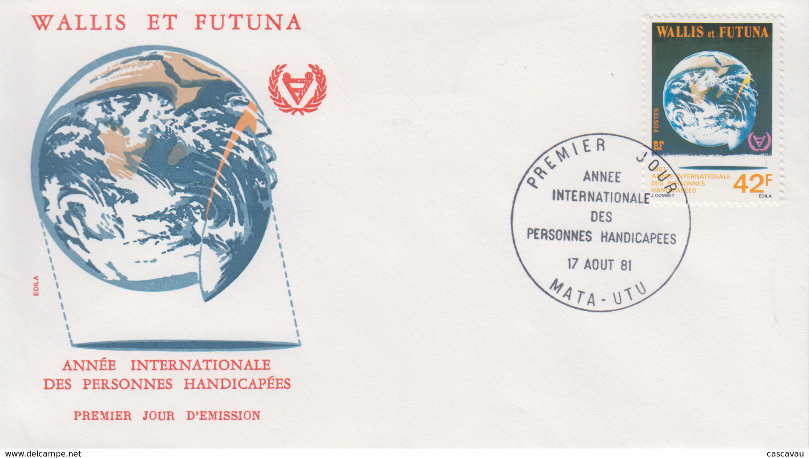 Enveloppe  FDC  1er  Jour    WALLIS  Et  FUTUNA     Année  Internationale  Des  Personnes  Handicapées   1981 - FDC