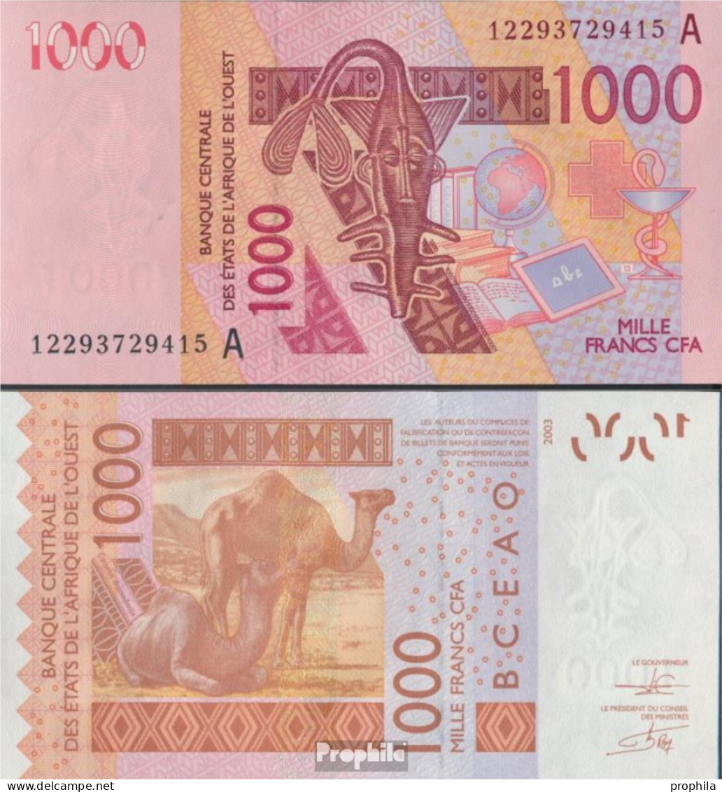 Elfenbeinküste Pick-Nr: 115A L Bankfrisch 2012 1.000 Francs - Costa De Marfil